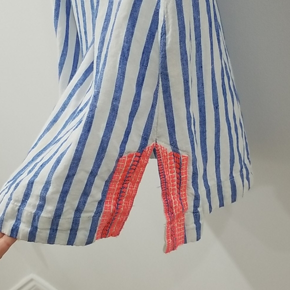 Boden Striped Linen Dress - Picture 4 of 7